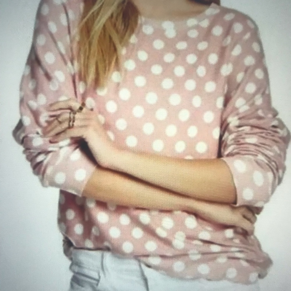 Wildfox polka dot, cabin core, cottage core, coastal core, casual comfy shirt